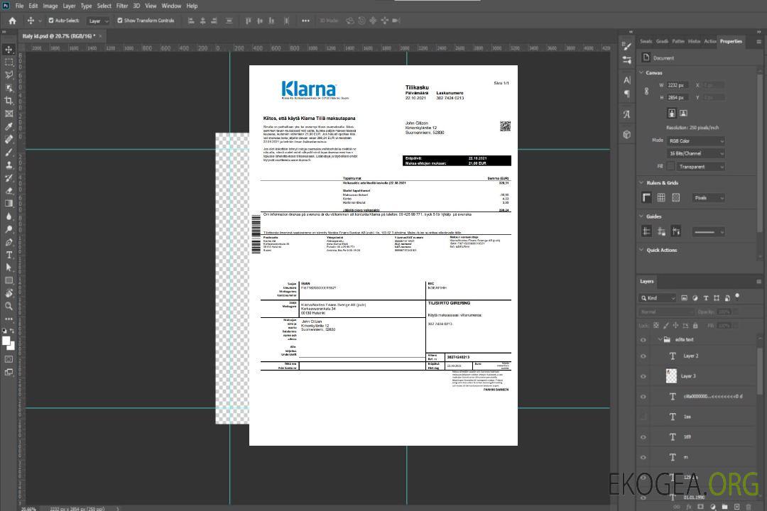 Finlande Klarna Bank St template